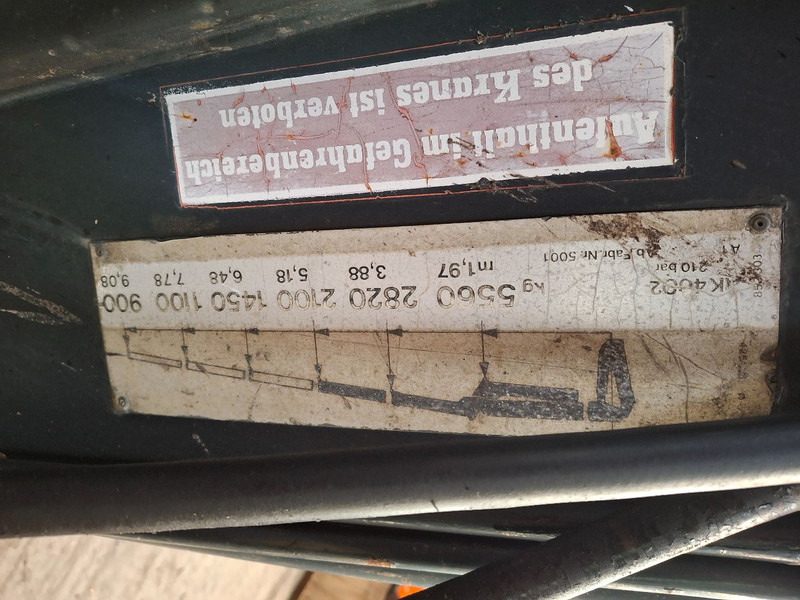 Atlas AK 4002 - Araç üstü vinç: fotoğraf 4 Atlas AK 4002 - Araç üstü vinç: fotoğraf 4