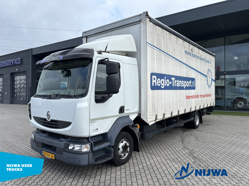 Renault MIDLUM 220 4x2 Schuifzeil + Laadklep - Tenteli kamyon: fotoğraf 1 Renault MIDLUM 220 4x2 Schuifzeil + Laadklep - Tenteli kamyon: fotoğraf 1