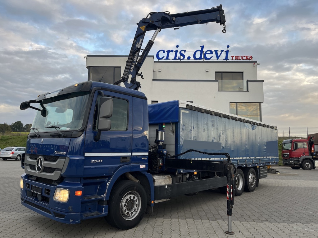 Mercedes-Benz 2541 6x2 Atlas 135.2E Pritsche 8,20 m - Tenteli kamyon, Vinçli kamyon: fotoğraf 1 Mercedes-Benz 2541 6x2 Atlas 135.2E Pritsche 8,20 m - Tenteli kamyon, Vinçli kamyon: fotoğraf 1