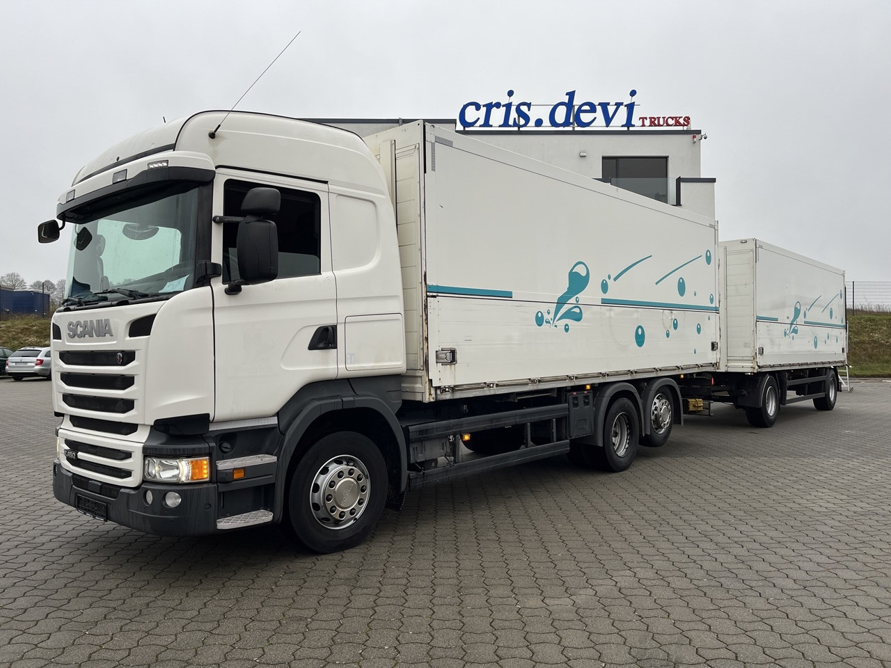 Scania R 450 6x2 Geränkezug + Orten Anhänger - Taşınması içecek kamyon: fotoğraf 1 Scania R 450 6x2 Geränkezug + Orten Anhänger - Taşınması içecek kamyon: fotoğraf 1