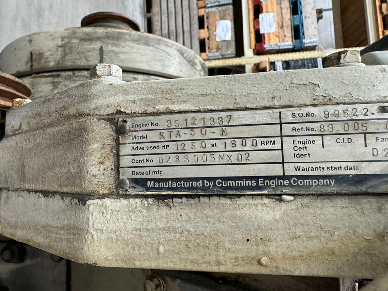 Cummins KTA50-M CPL0977 USED - İş makinaları: fotoğraf 5 Cummins KTA50-M CPL0977 USED - İş makinaları: fotoğraf 5