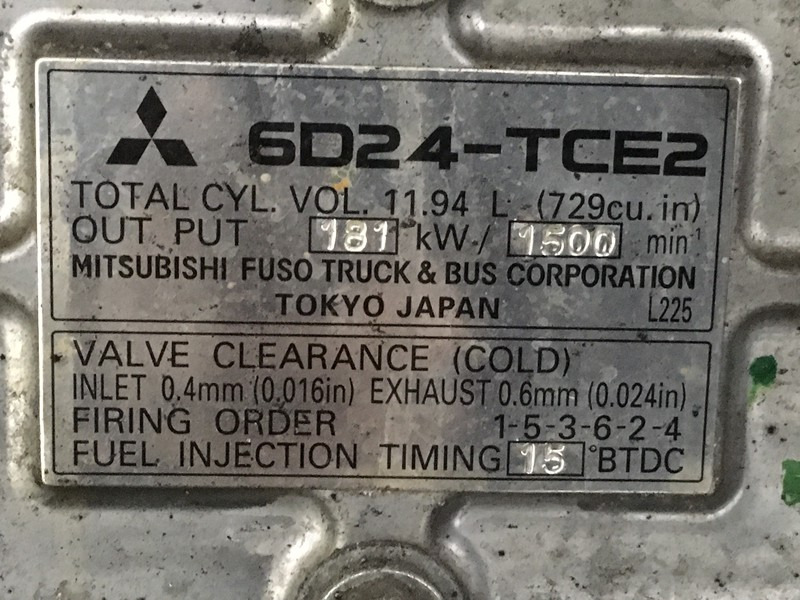 İş makinaları Mitsubishi 6D24-TCE2 USED: fotoğraf 6