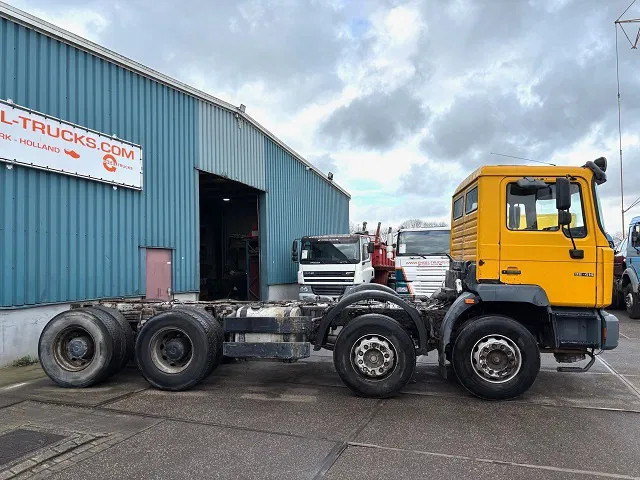 MAN 35.414 VF-TM 8x4 FULL STEEL CHASSIS (6-CILINDER HEADS / ZF16 MANUAL GEARBOX / FULL STEEL SUSPENSION / REDUCTION AXLES) - Şasi kamyon: fotoğraf 4 MAN 35.414 VF-TM 8x4 FULL STEEL CHASSIS (6-CILINDER HEADS / ZF16 MANUAL GEARBOX / FULL STEEL SUSPENSION / REDUCTION AXLES) - Şasi kamyon: fotoğraf 4