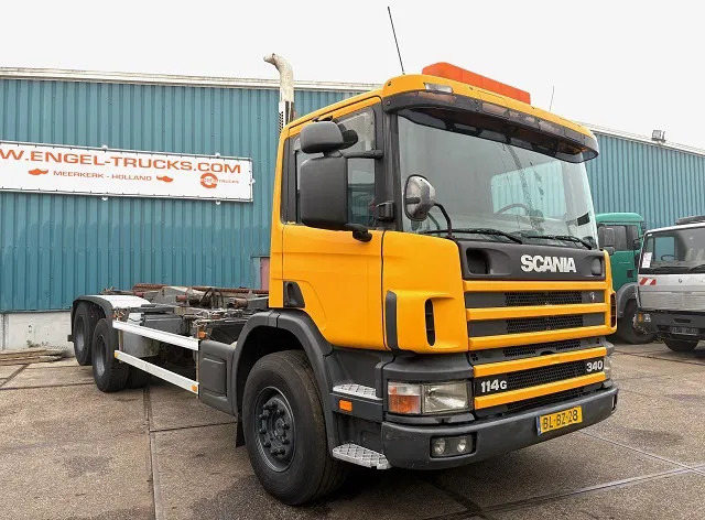 Scania P114-340 6x2 WITH MULTILIFT CONTAINERSYSTEM ONLY 80.500 KM!! ORIGINAL (10 TIRES / FULL STEEL SUSPENSION / 12 GEARS MANUAL GEARBO - Konteynır taşıyıcı/ Yedek karoser kamyon: fotoğraf 2 Scania P114-340 6x2 WITH MULTILIFT CONTAINERSYSTEM ONLY 80.500 KM!! ORIGINAL (10 TIRES / FULL STEEL SUSPENSION / 12 GEARS MANUAL GEARBO - Konteynır taşıyıcı/ Yedek karoser kamyon: fotoğraf 2