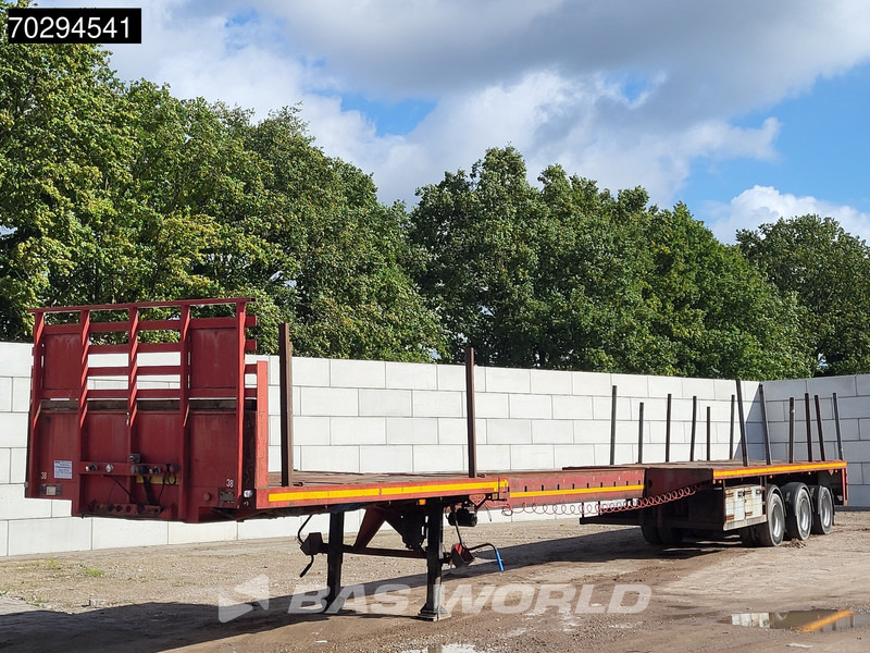 Alçak çerçeveli platform dorse Broshuis 3AOU-48 2x uitschuifbaar1200-2740cm APK 02/26 3xgestuurd: fotoğraf 5
