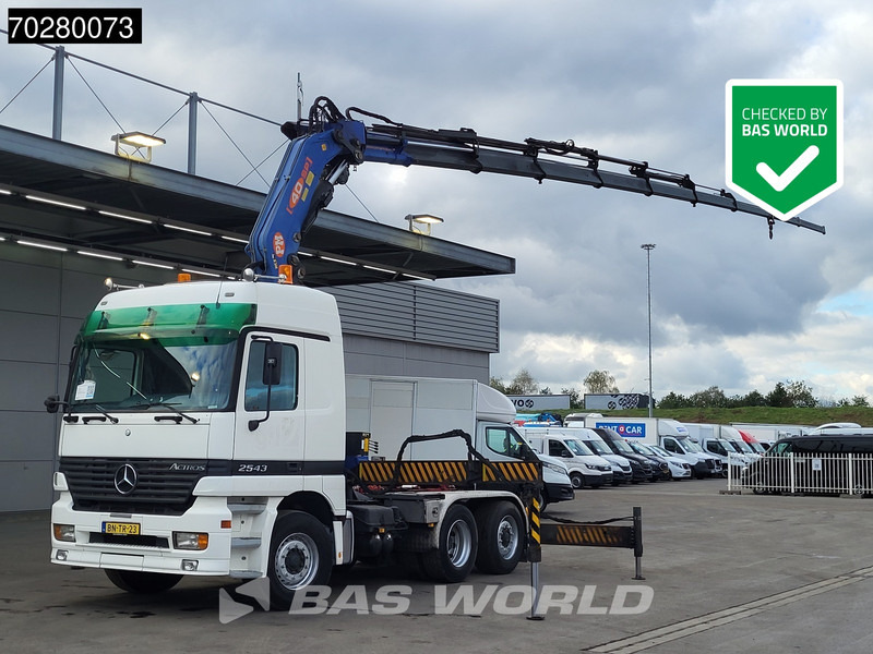 Mercedes-Benz Actros 2543 Actros 6X2 NL-Truck Liftachse 3-Pedals Kran 9x Extensions PM 40 SP 2010 + Winch Euro 3 - Çekici: fotoğraf 1 Mercedes-Benz Actros 2543 Actros 6X2 NL-Truck Liftachse 3-Pedals Kran 9x Extensions PM 40 SP 2010 + Winch Euro 3 - Çekici: fotoğraf 1