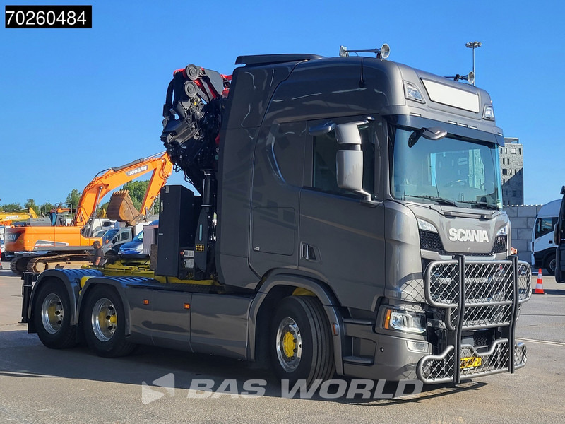 Çekici Scania R540 6X2 NEW CRANE Palfinger 370 TEC + JIB + WINCH Euro 6: fotoğraf 13