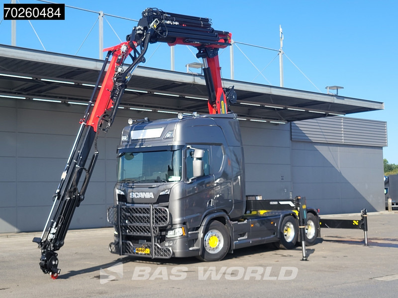 Çekici Scania R540 6X2 NEW CRANE Palfinger 370 TEC + JIB + WINCH Euro 6: fotoğraf 7