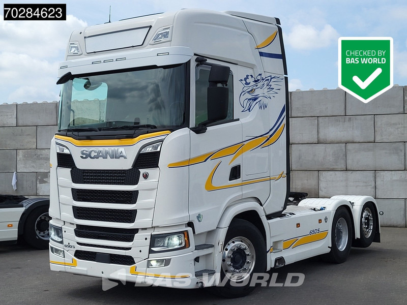 Scania S650 S 6X2 Retarder Liftachse Full-Air Leather Alcoa's - Çekici: fotoğraf 1 Scania S650 S 6X2 Retarder Liftachse Full-Air Leather Alcoa's - Çekici: fotoğraf 1
