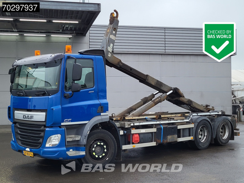 DAF CF 400 6X2 VDL S-21-6200 Hooklift Lift Axle Automatic ACC Euro 6 - Kancalı yükleyici kamyon: fotoğraf 1 DAF CF 400 6X2 VDL S-21-6200 Hooklift Lift Axle Automatic ACC Euro 6 - Kancalı yükleyici kamyon: fotoğraf 1