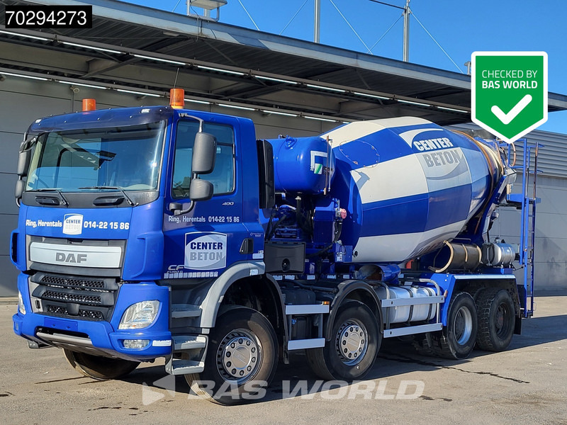 DAF CF 400 8X4 9m3 Stetter AM 9 FHCBL Mixer Manual Big-Axle Steelsuspension Euro 6 - Transmikser: fotoğraf 1 DAF CF 400 8X4 9m3 Stetter AM 9 FHCBL Mixer Manual Big-Axle Steelsuspension Euro 6 - Transmikser: fotoğraf 1