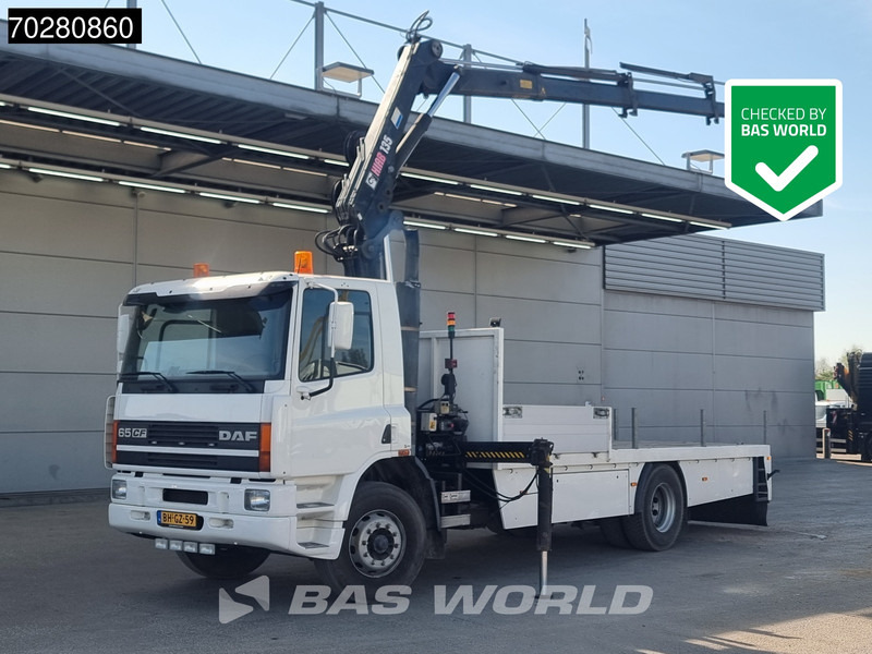 DAF CF65. 220 4X2 NL-Truck Hiab 135-3 Kran Crane Remote Euro 2 - Sal/ Açık kasa kamyon, Vinçli kamyon: fotoğraf 1 DAF CF65. 220 4X2 NL-Truck Hiab 135-3 Kran Crane Remote Euro 2 - Sal/ Açık kasa kamyon, Vinçli kamyon: fotoğraf 1