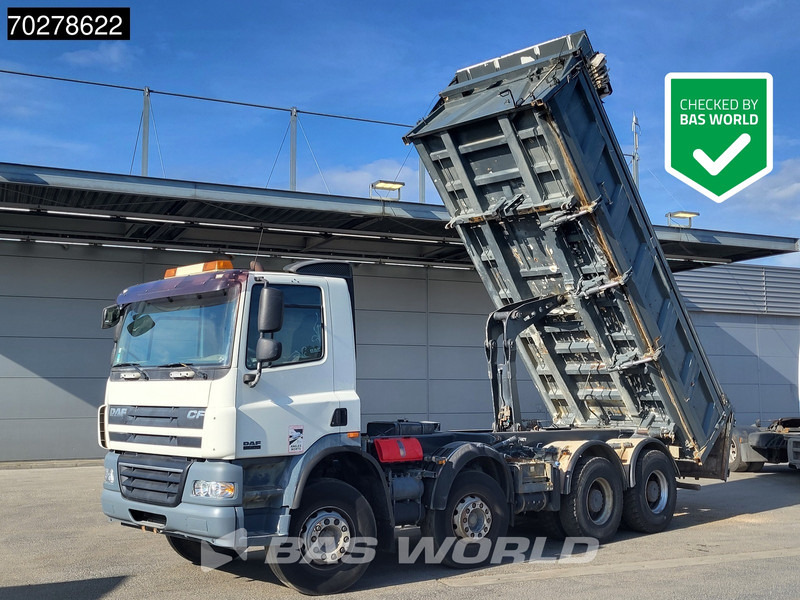 DAF CF85.410 8X4 13m3 Meiller 2-side tipper Big-Axle steel suspension Automatic Euro 4 - Damperli kamyon: fotoğraf 1 DAF CF85.410 8X4 13m3 Meiller 2-side tipper Big-Axle steel suspension Automatic Euro 4 - Damperli kamyon: fotoğraf 1