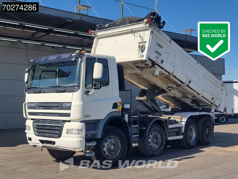 DAF CF85.410 8X4 15m3 2-way tipper Manual Big-Axle Steelsuspension Euro 5 - Damperli kamyon: fotoğraf 1 DAF CF85.410 8X4 15m3 2-way tipper Manual Big-Axle Steelsuspension Euro 5 - Damperli kamyon: fotoğraf 1
