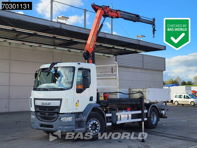 DAF LF 310 4X2 Palfinger PK12002 EH Kran Crane 7m3 tipper Automatic Euro 6 - Damperli kamyon, Vinçli kamyon: fotoğraf 1 DAF LF 310 4X2 Palfinger PK12002 EH Kran Crane 7m3 tipper Automatic Euro 6 - Damperli kamyon, Vinçli kamyon: fotoğraf 1