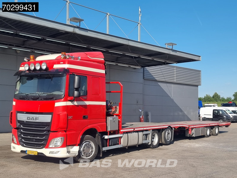 DAF XF 440 6X2 NL-combi Transporter HMF 900-K2 Kran Winch Lift-Lenkachse Euro 6 - Sal/ Açık kasa kamyon, Vinçli kamyon: fotoğraf 5 DAF XF 440 6X2 NL-combi Transporter HMF 900-K2 Kran Winch Lift-Lenkachse Euro 6 - Sal/ Açık kasa kamyon, Vinçli kamyon: fotoğraf 5