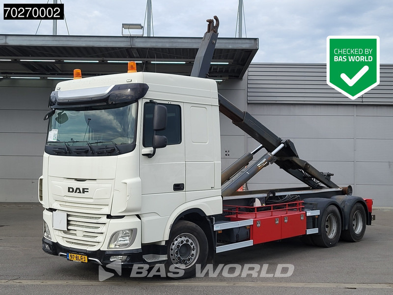 DAF XF 480 6X2 NL-Truck VDL S25-6400 Lift-Axle Automatic ACC Euro 6 - Kancalı yükleyici kamyon: fotoğraf 1 DAF XF 480 6X2 NL-Truck VDL S25-6400 Lift-Axle Automatic ACC Euro 6 - Kancalı yükleyici kamyon: fotoğraf 1