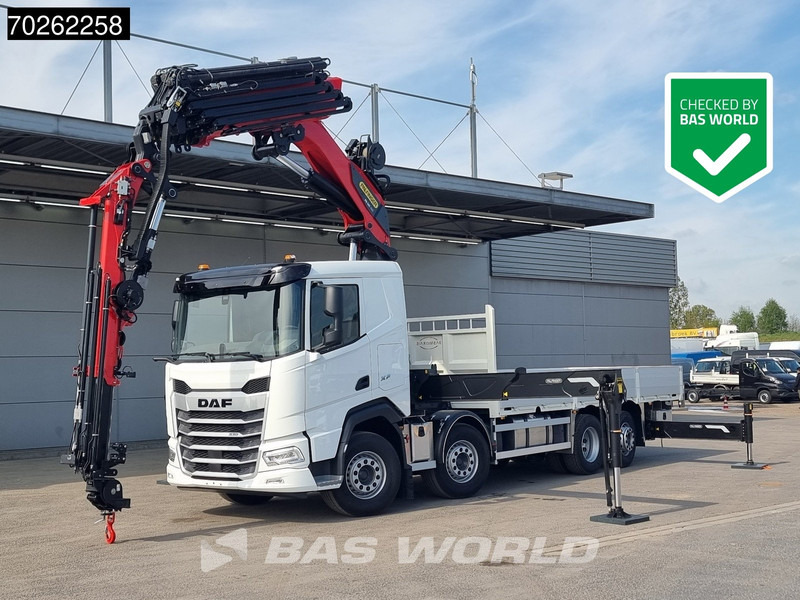 DAF XF 530 8X2 NEW Palfinger PK580 TEC Kran Crane Fly-Jib 2.5t Winch Lift+Lenkasche Retarder - Sal/ Açık kasa kamyon, Vinçli kamyon: fotoğraf 1 DAF XF 530 8X2 NEW Palfinger PK580 TEC Kran Crane Fly-Jib 2.5t Winch Lift+Lenkasche Retarder - Sal/ Açık kasa kamyon, Vinçli kamyon: fotoğraf 1