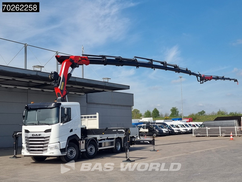 DAF XF 530 8X2 NEW Palfinger PK580 TEC Kran Crane Fly-Jib 2.5t Winch Lift+Lenkasche Retarder - Sal/ Açık kasa kamyon, Vinçli kamyon: fotoğraf 3 DAF XF 530 8X2 NEW Palfinger PK580 TEC Kran Crane Fly-Jib 2.5t Winch Lift+Lenkasche Retarder - Sal/ Açık kasa kamyon, Vinçli kamyon: fotoğraf 3