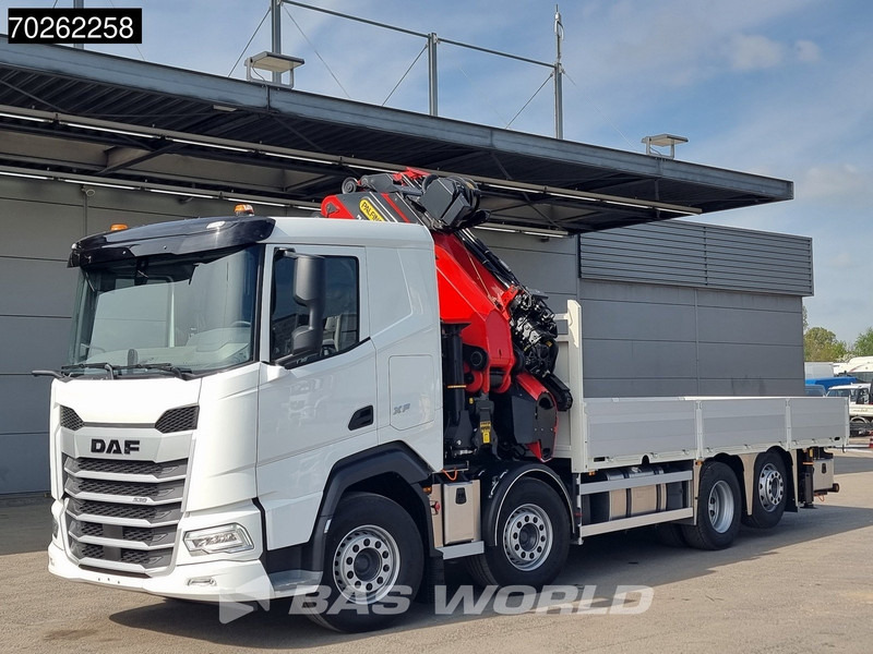 DAF XF 530 8X2 NEW Palfinger PK580 TEC Kran Crane Fly-Jib 2.5t Winch Lift+Lenkasche Retarder - Sal/ Açık kasa kamyon, Vinçli kamyon: fotoğraf 2 DAF XF 530 8X2 NEW Palfinger PK580 TEC Kran Crane Fly-Jib 2.5t Winch Lift+Lenkasche Retarder - Sal/ Açık kasa kamyon, Vinçli kamyon: fotoğraf 2