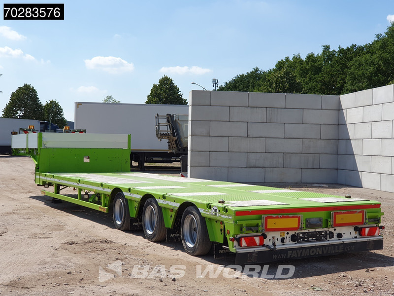 Faymonville F-S43-1AAF 3 axles Extendable Twistlocks 3x Hydraulic Steering Galvanised - Alçak çerçeveli platform dorse: fotoğraf 2 Faymonville F-S43-1AAF 3 axles Extendable Twistlocks 3x Hydraulic Steering Galvanised - Alçak çerçeveli platform dorse: fotoğraf 2