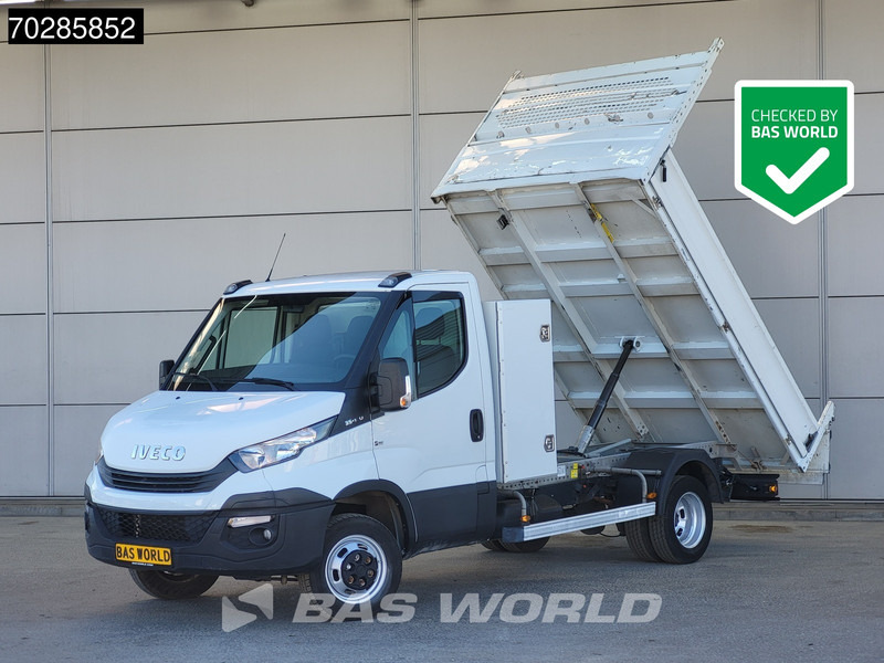 Iveco Daily 35C14 Open Laadbak met Kist Dubbellucht 3,5t Trekhaak Airco Cruise Euro6 Pritsche Pickup Open Box A/C Towbar Cruise control - Açık kasa kamyonet: fotoğraf 1 Iveco Daily 35C14 Open Laadbak met Kist Dubbellucht 3,5t Trekhaak Airco Cruise Euro6 Pritsche Pickup Open Box A/C Towbar Cruise control - Açık kasa kamyonet: fotoğraf 1