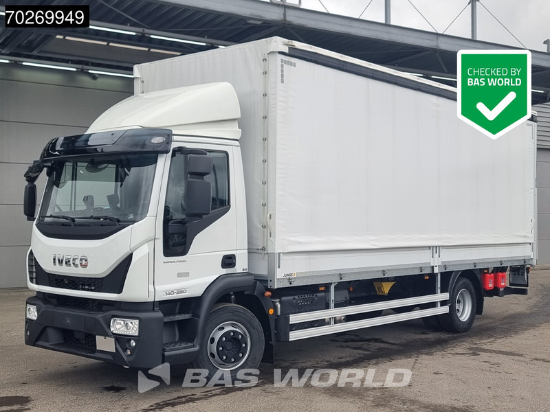 Iveco Eurocargo 140E280 4X2 2024 registration 14tonner Ladebordwand Automatic Euro 6 - Tenteli kamyon: fotoğraf 1 Iveco Eurocargo 140E280 4X2 2024 registration 14tonner Ladebordwand Automatic Euro 6 - Tenteli kamyon: fotoğraf 1