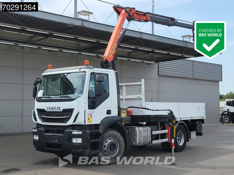 Sal/ Açık kasa kamyon, Vinçli kamyon Iveco Stralis 310 4X2 Palfinger PK12002 EH Kran Crane Rotator Automatic Full Steel Euro 6: fotoğraf 1