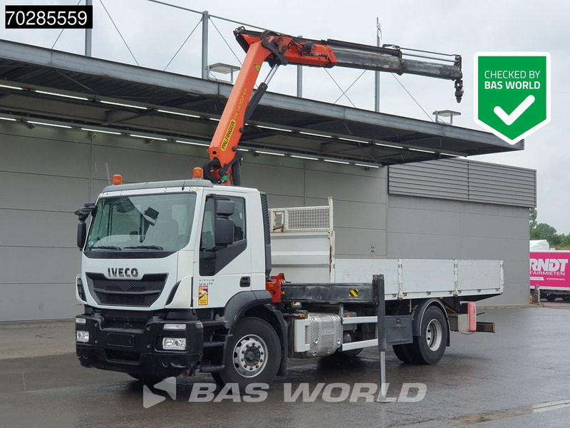 Iveco Stralis 310 4X2 Palfinger PK14.002 EH Remote Crane Kran Euro 6 - Sal/ Açık kasa kamyon, Vinçli kamyon: fotoğraf 1 Iveco Stralis 310 4X2 Palfinger PK14.002 EH Remote Crane Kran Euro 6 - Sal/ Açık kasa kamyon, Vinçli kamyon: fotoğraf 1