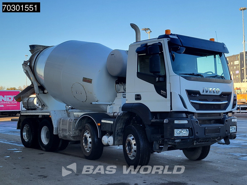 Iveco Stralis 400 8X4 9m3 Stetter mixer Steelsuspension Big-Axle Automatic Euro 6 - Transmikser: fotoğraf 3 Iveco Stralis 400 8X4 9m3 Stetter mixer Steelsuspension Big-Axle Automatic Euro 6 - Transmikser: fotoğraf 3