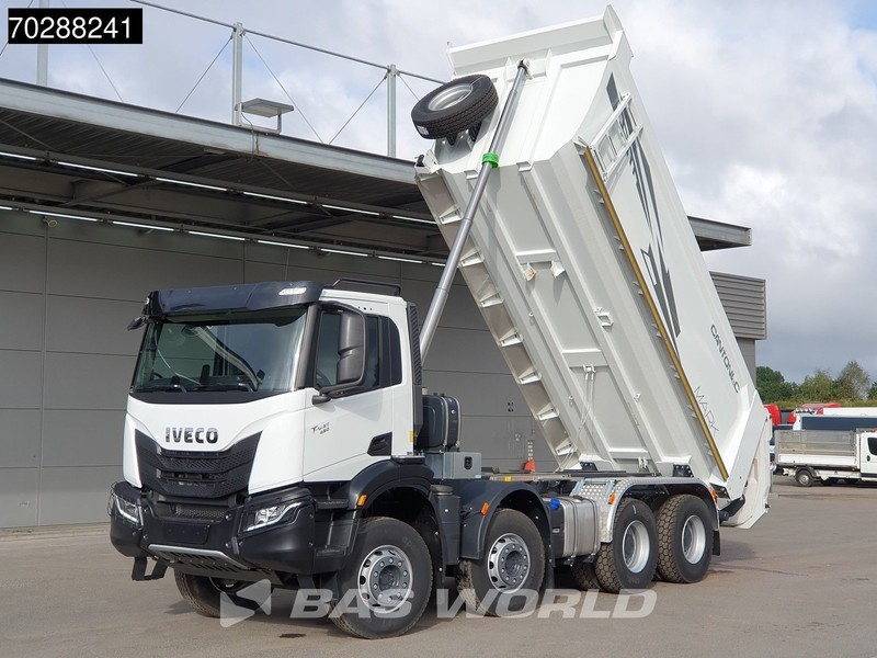 Iveco T-Way 450 8X4 NEW! 20m3 Cantoni tipper Steelsuspension Big-Axle Automatic Euro 6 - Damperli kamyon: fotoğraf 3 Iveco T-Way 450 8X4 NEW! 20m3 Cantoni tipper Steelsuspension Big-Axle Automatic Euro 6 - Damperli kamyon: fotoğraf 3