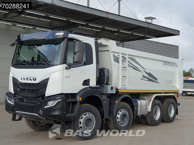 Iveco T-Way 450 8X4 NEW! 20m3 Cantoni tipper Steelsuspension Big-Axle Automatic Euro 6 - Damperli kamyon: fotoğraf 5 Iveco T-Way 450 8X4 NEW! 20m3 Cantoni tipper Steelsuspension Big-Axle Automatic Euro 6 - Damperli kamyon: fotoğraf 5