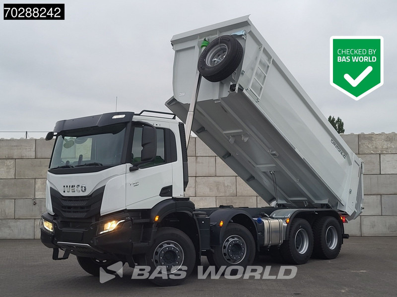 Iveco T-Way 450 8X4 New! 20m3 Cantoni & C. Tipper Steelsuspension Big-Axle Automatic Euro 6 - Damperli kamyon: fotoğraf 1 Iveco T-Way 450 8X4 New! 20m3 Cantoni & C. Tipper Steelsuspension Big-Axle Automatic Euro 6 - Damperli kamyon: fotoğraf 1