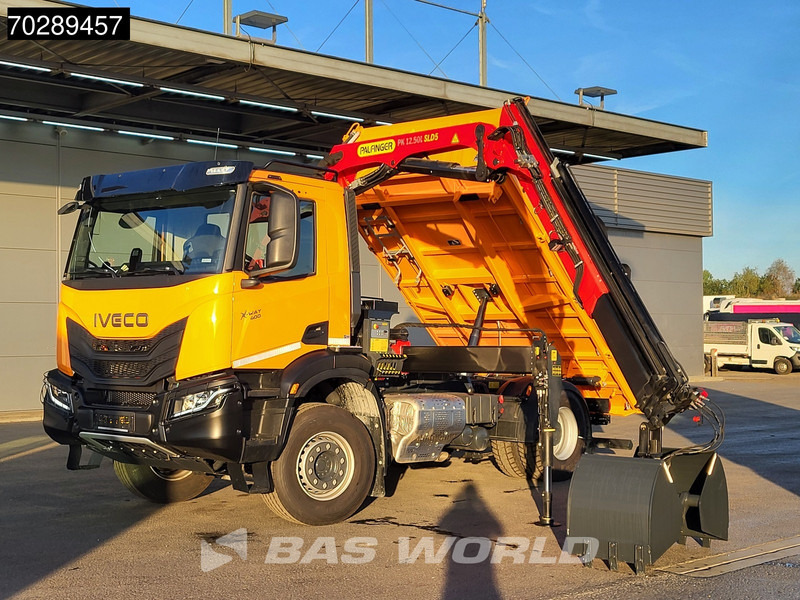 Iveco X-Way 400 4X2 New! Palfinger PK12.501 Crane 6m3 Meiller 3-SideTipper Navi ACC Euro 6 - Damperli kamyon, Vinçli kamyon: fotoğraf 5 Iveco X-Way 400 4X2 New! Palfinger PK12.501 Crane 6m3 Meiller 3-SideTipper Navi ACC Euro 6 - Damperli kamyon, Vinçli kamyon: fotoğraf 5