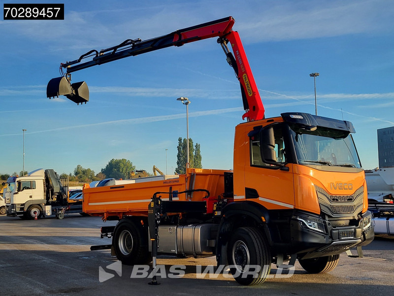 Iveco X-Way 400 4X2 New! Palfinger PK12.501 Crane 6m3 Meiller 3-SideTipper Navi ACC Euro 6 - Damperli kamyon, Vinçli kamyon: fotoğraf 3 Iveco X-Way 400 4X2 New! Palfinger PK12.501 Crane 6m3 Meiller 3-SideTipper Navi ACC Euro 6 - Damperli kamyon, Vinçli kamyon: fotoğraf 3