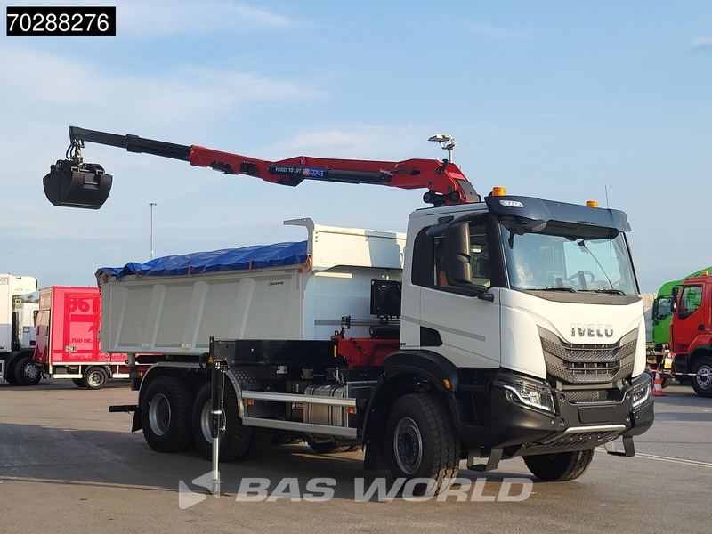 Iveco X-Way 480 6X4 NEW! HMF 2243Z-RCS Z-Crane kran 12m3 KH-Kipper Retarder Big-Axle - Damperli kamyon, Vinçli kamyon: fotoğraf 3 Iveco X-Way 480 6X4 NEW! HMF 2243Z-RCS Z-Crane kran 12m3 KH-Kipper Retarder Big-Axle - Damperli kamyon, Vinçli kamyon: fotoğraf 3