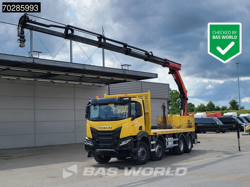 Iveco X-Way 480 8X4 Palfinger PK22002 EH Kran Crane Rotator Retarder Euro 6 - Sal/ Açık kasa kamyon, Vinçli kamyon: fotoğraf 1 Iveco X-Way 480 8X4 Palfinger PK22002 EH Kran Crane Rotator Retarder Euro 6 - Sal/ Açık kasa kamyon, Vinçli kamyon: fotoğraf 1