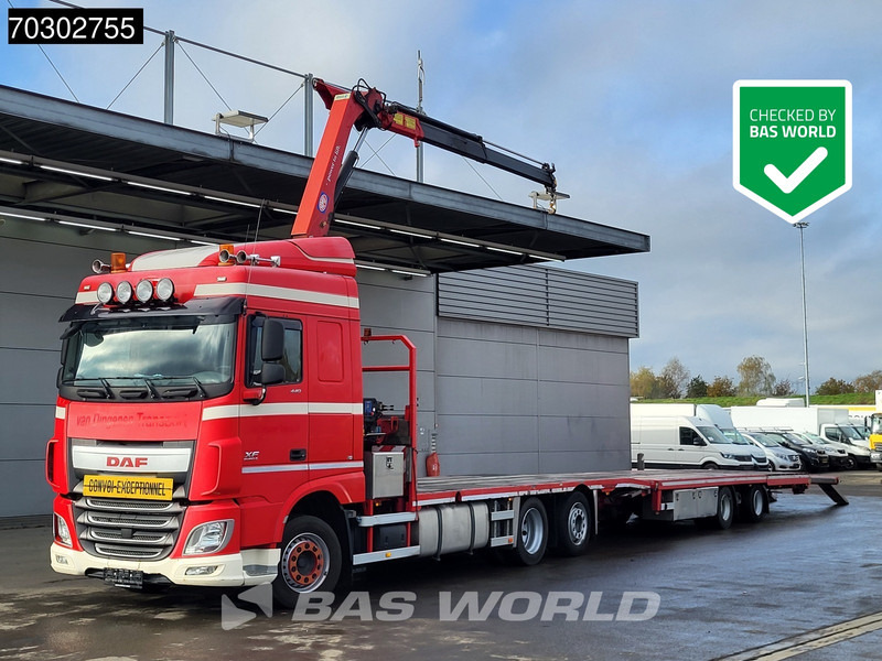 DAF XF 440 XF 6X2 NL-Truck Transporter APK HMF 900-K2 crane Winch Lift-Lenkachse Euro 6 - Kamyon, Vinçli kamyon: fotoğraf 1 DAF XF 440 XF 6X2 NL-Truck Transporter APK HMF 900-K2 crane Winch Lift-Lenkachse Euro 6 - Kamyon, Vinçli kamyon: fotoğraf 1