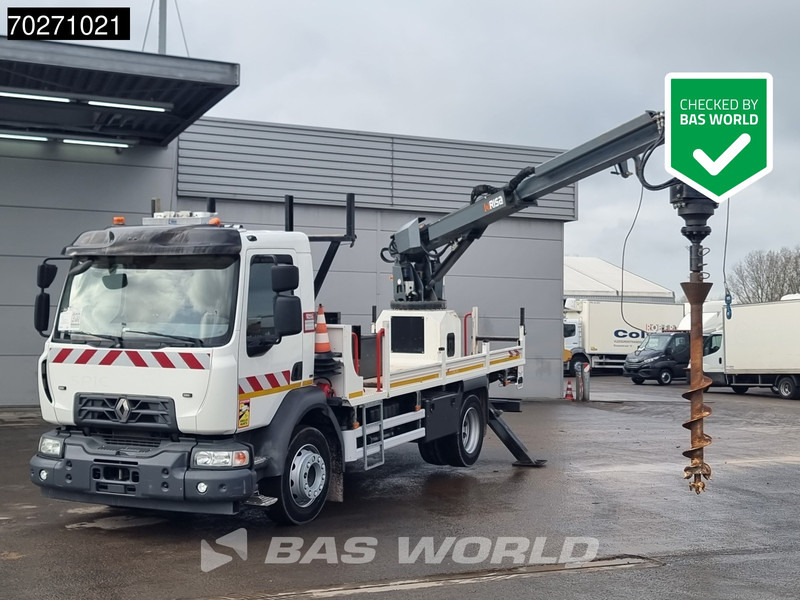 Renault D 240 4X2 Risa G2T Drilling truck Automatic Euro 6 - Kamyon, Vinçli kamyon: fotoğraf 1 Renault D 240 4X2 Risa G2T Drilling truck Automatic Euro 6 - Kamyon, Vinçli kamyon: fotoğraf 1