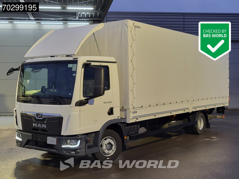 MAN TGL 12.250 4X2 Low Mileage! 12tonner 1500kg Ladebordwand Automatic Euro 6 - Tenteli kamyon: fotoğraf 1 MAN TGL 12.250 4X2 Low Mileage! 12tonner 1500kg Ladebordwand Automatic Euro 6 - Tenteli kamyon: fotoğraf 1