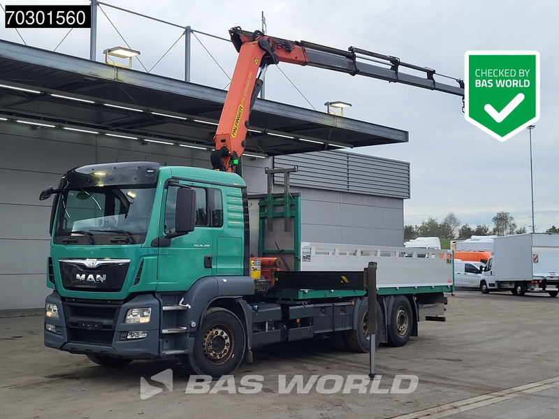 MAN TGS 26.400 6X2 Palfinger PK23001 EH Crane Kran Remote Retarder Euro 6 - Sal/ Açık kasa kamyon, Vinçli kamyon: fotoğraf 1 MAN TGS 26.400 6X2 Palfinger PK23001 EH Crane Kran Remote Retarder Euro 6 - Sal/ Açık kasa kamyon, Vinçli kamyon: fotoğraf 1