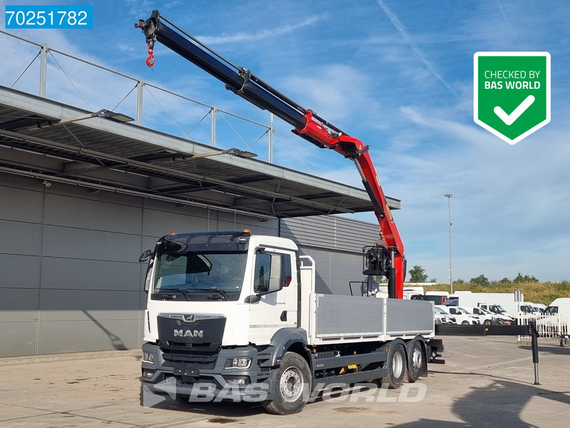 MAN TGS 26.440 6X2 NEW NL-Truck Palfinger PK 20.501 L TEC3 Kran Crane Euro 6 - Sal/ Açık kasa kamyon, Vinçli kamyon: fotoğraf 1 MAN TGS 26.440 6X2 NEW NL-Truck Palfinger PK 20.501 L TEC3 Kran Crane Euro 6 - Sal/ Açık kasa kamyon, Vinçli kamyon: fotoğraf 1