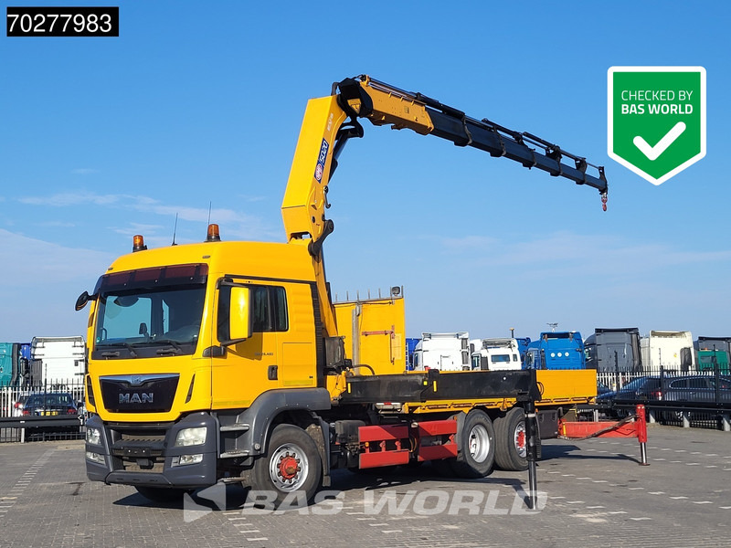 MAN TGS 26.480 6X4 HMF 5020-K6 Crane Kran Hydrodrive Lift+Lenkachse Euro 6 - Sal/ Açık kasa kamyon, Vinçli kamyon: fotoğraf 1 MAN TGS 26.480 6X4 HMF 5020-K6 Crane Kran Hydrodrive Lift+Lenkachse Euro 6 - Sal/ Açık kasa kamyon, Vinçli kamyon: fotoğraf 1