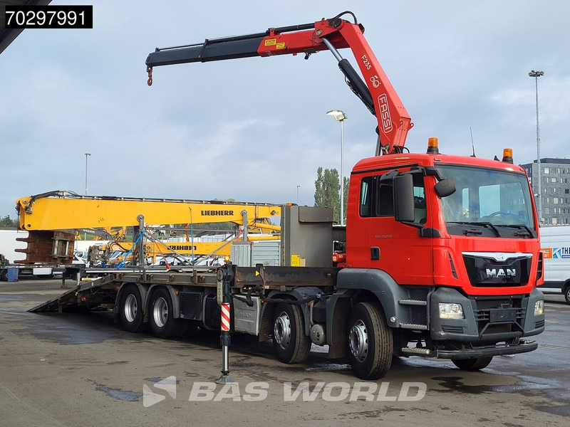 MAN TGS 35.360 TGS 8X2 Fassi F235A.0.22 Crane Kran Winch Hydraulic ramp Lift-Axle Navi Euro 6 - Sal/ Açık kasa kamyon, Vinçli kamyon: fotoğraf 5 MAN TGS 35.360 TGS 8X2 Fassi F235A.0.22 Crane Kran Winch Hydraulic ramp Lift-Axle Navi Euro 6 - Sal/ Açık kasa kamyon, Vinçli kamyon: fotoğraf 5