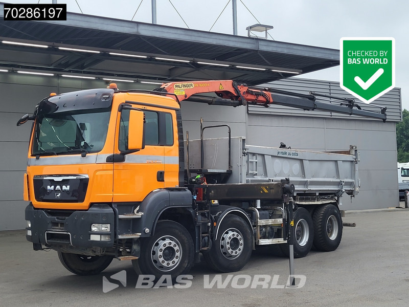 MAN TGS 35.400 8X4 Palfinger PK16001 K Kran Crane Retarder Big-Axle 2-Way tipper Euro 6 - Damperli kamyon, Vinçli kamyon: fotoğraf 1 MAN TGS 35.400 8X4 Palfinger PK16001 K Kran Crane Retarder Big-Axle 2-Way tipper Euro 6 - Damperli kamyon, Vinçli kamyon: fotoğraf 1