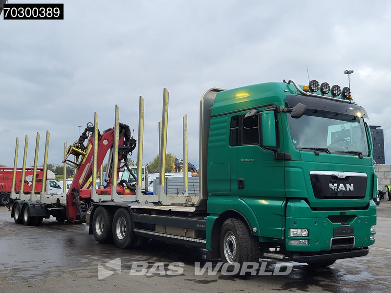 MAN TGX 26.540 6X4 Combi TAJFUN L150Z.96 woodcrane Holztransport Manual Retarder Euro 5 - Tomruk kamyonu, Vinçli kamyon: fotoğraf 3 MAN TGX 26.540 6X4 Combi TAJFUN L150Z.96 woodcrane Holztransport Manual Retarder Euro 5 - Tomruk kamyonu, Vinçli kamyon: fotoğraf 3