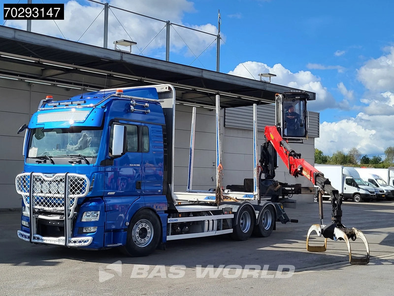 MAN TGX 33.580 TGX 6X4 Palfinger Epsilon Wood crane Holztransport Retarder Navi Xenon Euro 6 - Tomruk kamyonu, Vinçli kamyon: fotoğraf 5 MAN TGX 33.580 TGX 6X4 Palfinger Epsilon Wood crane Holztransport Retarder Navi Xenon Euro 6 - Tomruk kamyonu, Vinçli kamyon: fotoğraf 5