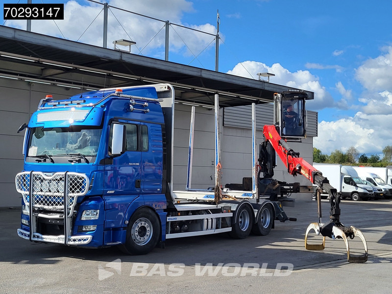 MAN TGX 33.580 TGX 6X4 XLX Palfinger M12L83 Retarder Navi Xenon Euro 6 - Tomruk kamyonu, Vinçli kamyon: fotoğraf 5 MAN TGX 33.580 TGX 6X4 XLX Palfinger M12L83 Retarder Navi Xenon Euro 6 - Tomruk kamyonu, Vinçli kamyon: fotoğraf 5