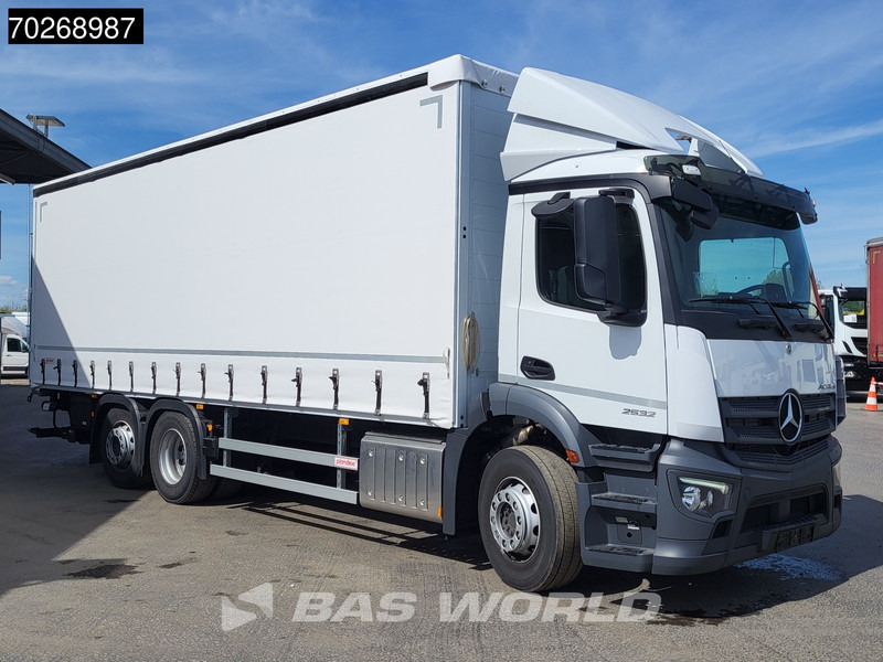 Mercedes-Benz Actros 2532 6X2 NEW 2000kg Ladebordwand Navi Lenkachse Euro 6 - Tenteli kamyon: fotoğraf 3 Mercedes-Benz Actros 2532 6X2 NEW 2000kg Ladebordwand Navi Lenkachse Euro 6 - Tenteli kamyon: fotoğraf 3