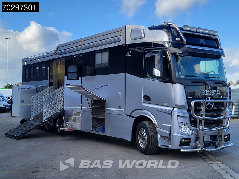 Mercedes-Benz Actros 2551 6X2 Pferdetransport Horse truck + Living Standairco Navi ACC Automatic Euro 6 - At taşıma aracı: fotoğraf 3 Mercedes-Benz Actros 2551 6X2 Pferdetransport Horse truck + Living Standairco Navi ACC Automatic Euro 6 - At taşıma aracı: fotoğraf 3